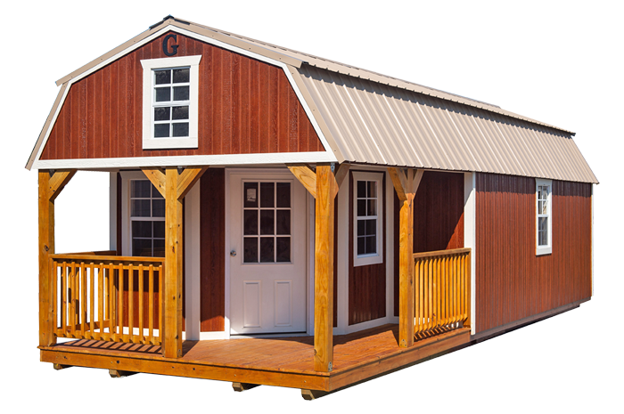 Wraparound Porch Lofted Barn Cabin